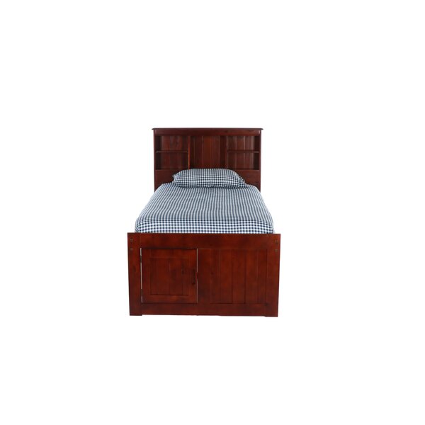 Viv + Rae Beckford 6 Drawer Solid Wood Platforms Bed with Shelves